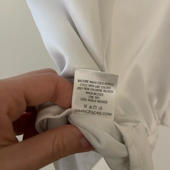 Mi Ami Satin Bodysuit in White - Picture 5 of 5